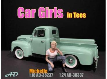 Car Girls in Tees *Michelle*, 1/24, AmericanDiorama 38337