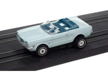 Preview: 1965 Ford Mustang Convertible *Thunderjet Ultra G* Release 34, light blue, 1/64, Auto World SC367-3b