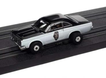 Preview: 1967 Ford Fairlane Police Car *Thunderjet Ultra G* Release 34, black/white, 1/64, Auto World SC367-4bkw