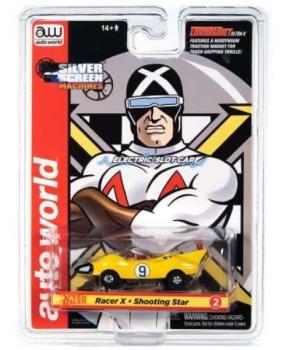 Speed Racer Shooting star Racer X, gelb, 1/64, Autoworld SC372B