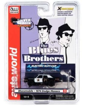 1974 Dodge Monaco Bluesmobile , black/white, 1/64, AutoWorld AWSC372C