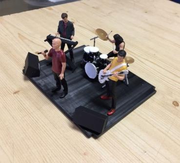 Preview: BAND, 4 Musiker + Instrumente, 1/32, Band