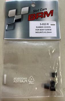 Karosseriehalterhuelsen Anti-Vibration Huehe 1,0mm (Standard) Gummi f.Slotcars 1:24 BRM, BRS013R