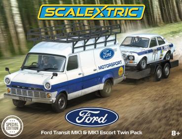 Ford Transit MK1 and MK1 Escort - Ford Motorsport, Scalextric C4649A