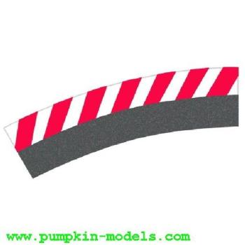 Aussenrandstreifen Kurve 2/30 fuer  4-spurigen Ausbau, Carrera 20020562