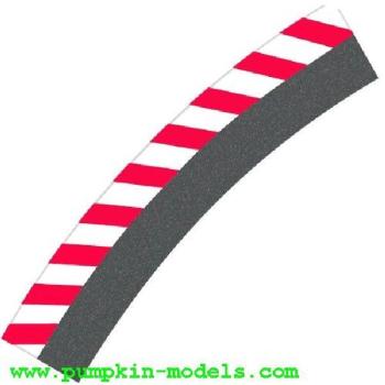 Aussenrandstreifen Steilkurve 3/30 fuer  6-spurigen Ausbau, Carrera 20020566