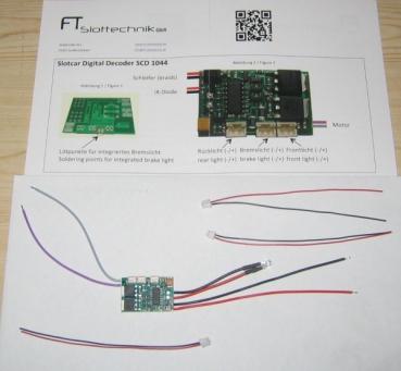 Preview: Digital Decoder for Umbauten auf Carrera Digital132 und 124, FT-SCD1044