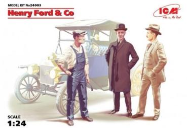 1/24 Henry Ford & Co Figurines, plastic modelkit, ICM24003