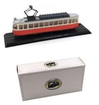 1957 Simmering-Graz-Pauker Tram, red/white, 1/87, Magazine Models Tram17001
