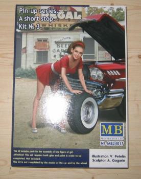 Pin-up series. A short stop. Kit No. 3, 1/24, Master Box 24017