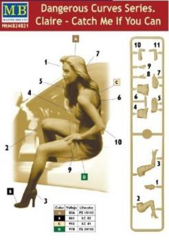 Preview: Dangerous Curves Series, Claire - Catch Me If You Can, 1/24 Kit, MasterBox 24021