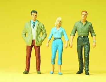 Preview: Figuren Passanten 3 Figuren, 1/22,5, Preiser 57103