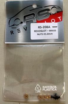 Karosserietrueger-T-Huelse 1,0mm Zero-Flex (Messing) f.Slotcars REVOLSOT, RS208A