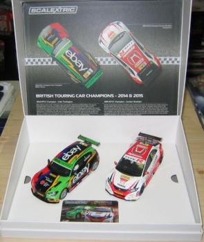Preview: BTCC Champions 2014, Twin Pack - BMW 125 Series 1 & Honda Civic, Limited Edition, Scalextric C3694A