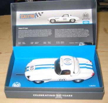 Preview: Scalextric 60th Anniversary Collection - 1960s, Jaguar E-type Limited Edition, 1/32, Scalextric C3826A