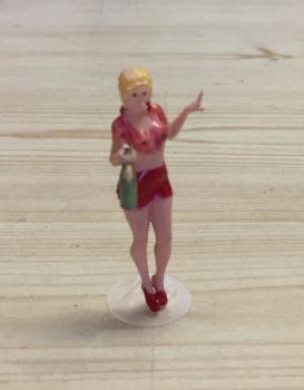Muedchen mit Sektflasche, 1/32, Figur Sekt