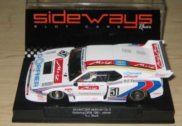 Preview: Schnitzer BMW M1 Gr.5, Norisring DRM 1981 Winner H.J. Stuck, 1/32, Sideways by Racer SW25