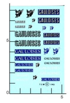 Virages Decal GAULOISES - 1/43, VIR006