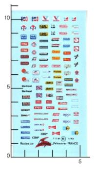 Virages Decal NASCAR STICKERS - 1/43, VIR045