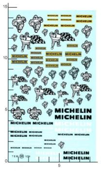 Virages Decal MICHELIN - 1/24, Virages 051
