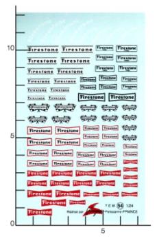 Virages Decal FIRESTONE - 1/24, VIR054