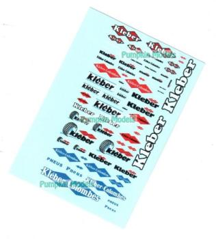 Virages Decal KLEBER 1/43 - 1/18, Virages 304