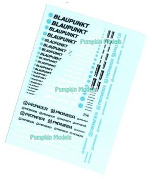 Virages Decal Blaupunkt, Pioneer, 1/43 - 1/18, VIR356