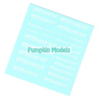 Virages Decal BF Goodrich weiss, 1/43, 1/32, 1/24, 1/18, Virages 390