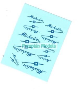 Virages Decal MICHELIN Schriftzug alt, 1/24, 1/18, Virages 405