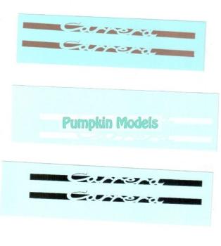 Virages Decal Po... CARRERA Seitenstreifen GOLD 1/18, Virages 440