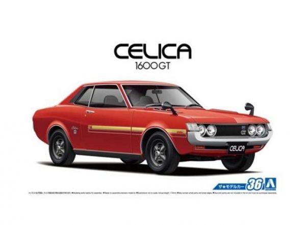 1972 Toyota Celica TA22 1600GT, plastic modelkit, 1/24, Aoshima 153188