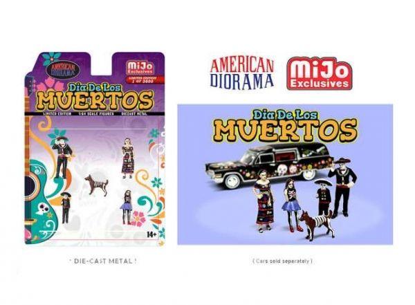 Dia De Los Muertos Figure set, 1/64, American Diorama 76509