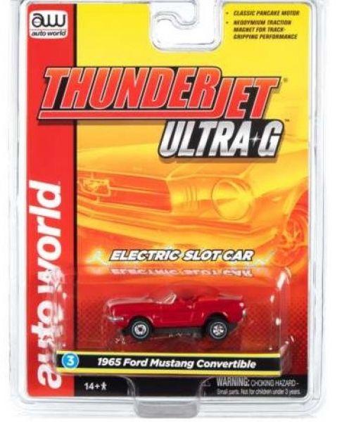 1965 Ford Mustang Convertible *Thunderjet Ultra G* Release 34, red, 1/64, Aut World SC367-3r