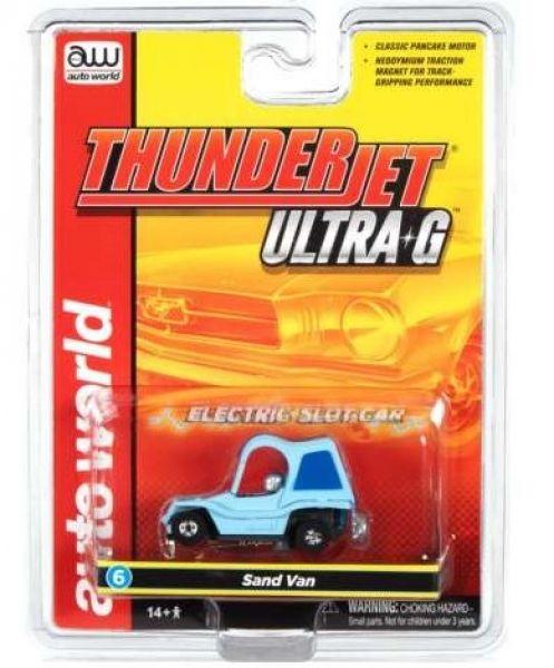 Sand Van, Thunderjet Ultra G, Release 34, light blue, 1/64, Auto World SC367-6b