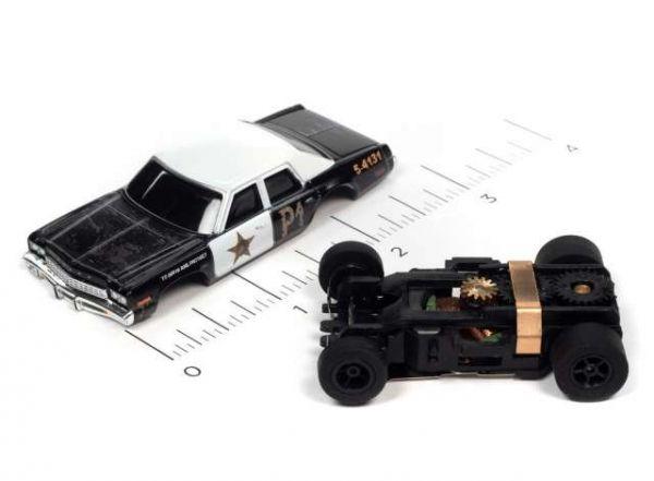 1974 Dodge Monaco Bluesmobile , black/white, 1/64, AutoWorld AWSC372C