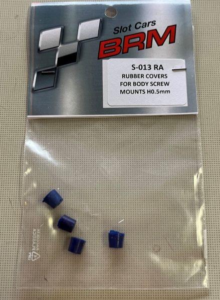 Karosseriehalterhuelsen Anti-Vibration Huehe 0,5mm Gummi f.Slotcars 1:24 BRM, BRS013RA