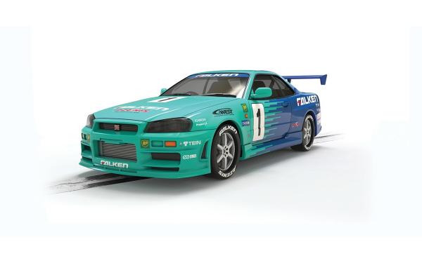Nissan R34 Skyline Falken Tyres,  Scalextric C4678
