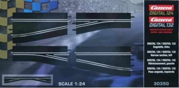 Engstelle links, Digital 132 + 124, Carrera 30350