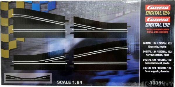 Engstelle rechts, Digital 132 + 124, Carrera 30351
