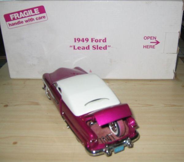 1949 Ford Lead Sled, Purple w/ White Roof, 1/24 Diecast, Danbury Mint DM1044