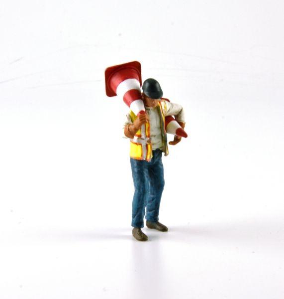 Figur - Streckenposten Set 2 3 Figuren u.Zubehör, LeMans Miniatures FLMCO132003M