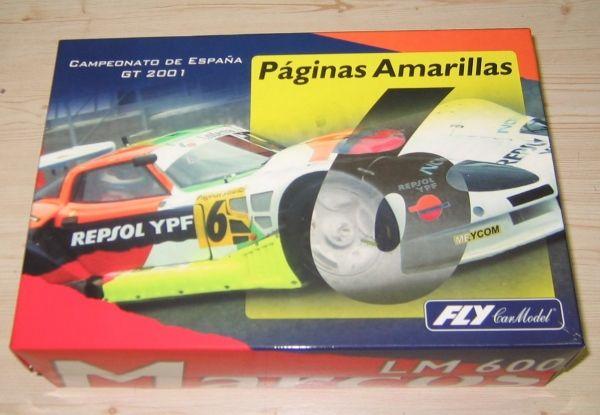 MARCOS LM 600 - PAGINAS AMARILLAS - GT 2001, 1/32, Fly A28