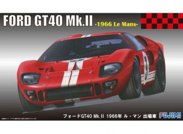 1966 Ford GT40 MK-II-#3, 2nd Le Mans, plastic modelkit 1/24, Fujimi 126067