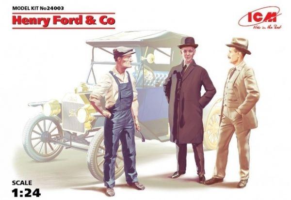 1/24 Henry Ford & Co Figurines, plastic modelkit, ICM24003
