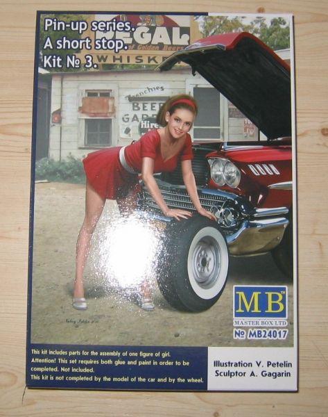 Pin-up series. A short stop. Kit No. 3, 1/24, Master Box 24017