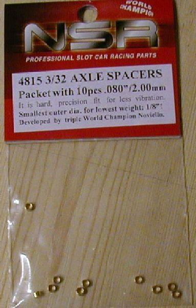 3/32 Axle Spacers 2mm, NSR4815