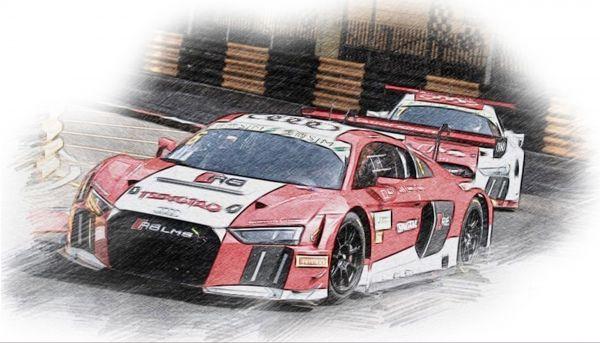 Audi R8 LMS GT3 Macau 2015 No. 6 & No. 7, 1/24, NUNU 24024