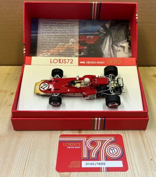 Lotus 72 Monza GP 1970 No. 22, Jochen Rindt, 1/32, Policar PCPCW02