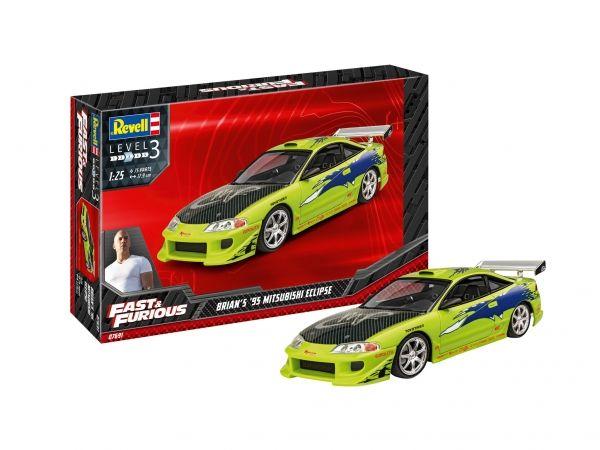 Fast & Furious Brian's 1995 Mitsubishi Eclipse, 1/25, Revell 07691