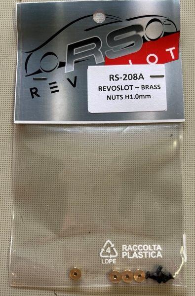 Karosserietrueger-T-Huelse 1,0mm Zero-Flex (Messing) f.Slotcars REVOLSOT, RS208A